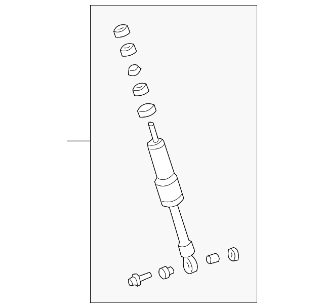4162A023 Деталь SHOCK, LEFT