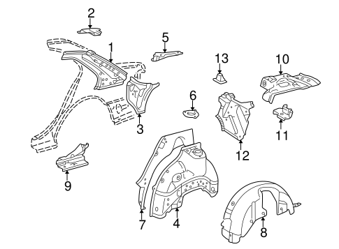 LS430 INNER COMPONENTS