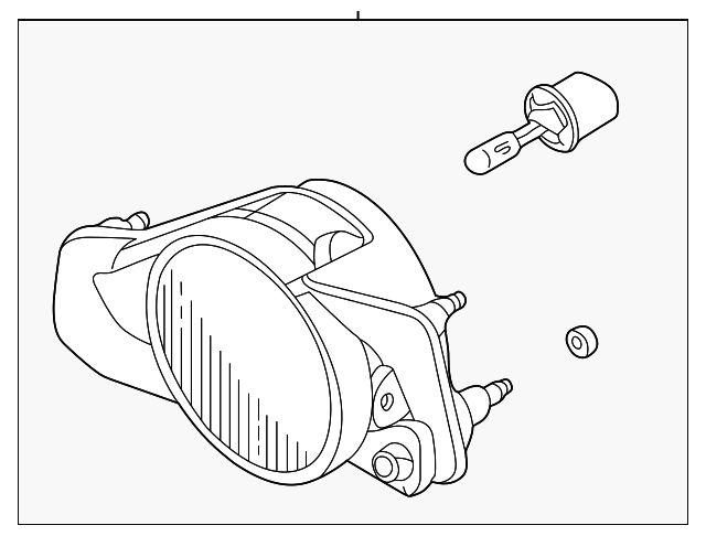 MR439554 Деталь FOG LAMP ASSY, RIGHT