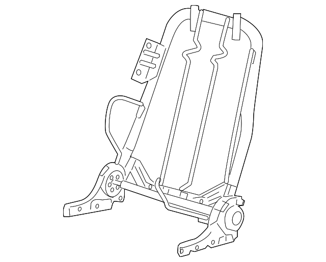 ZZDB-88-630 Деталь SEAT BACK FRAME, RIGHT