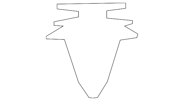 7B0-867-199 Деталь DOOR TRIM PANEL CLIP, LEFT