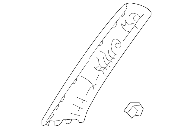 62212-60140-B0 WNDSHLD PLR TRIM, LEFT