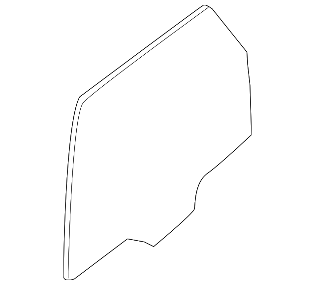ZZCA-73-501 Деталь DOOR GLASS, LEFT