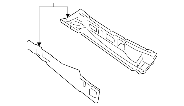 1L5Z7802010AA COWL TOP PANEL