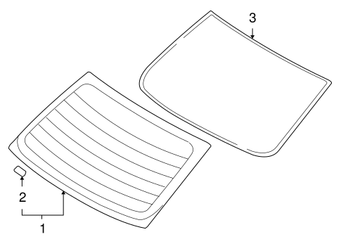 Azera GLASS & HARDWARE - BACK