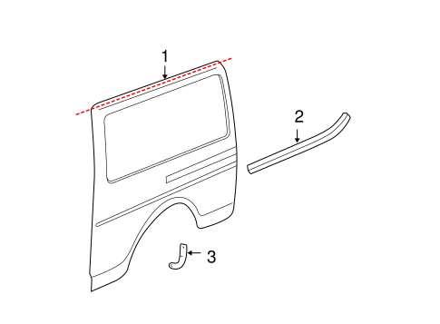 Express 1500 EXTERIOR TRIM - SIDE PANELS