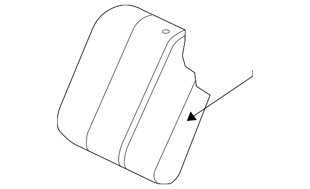 EH44-88-401-35 Деталь SEAT BACK COVER, RIGHT