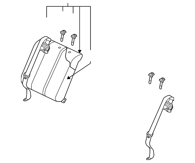 EJ60-57-400-35 Деталь SEAT BACK ASSY, RIGHT