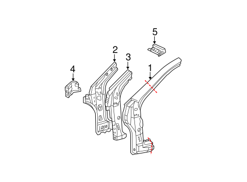 Corolla HINGE PILLAR
