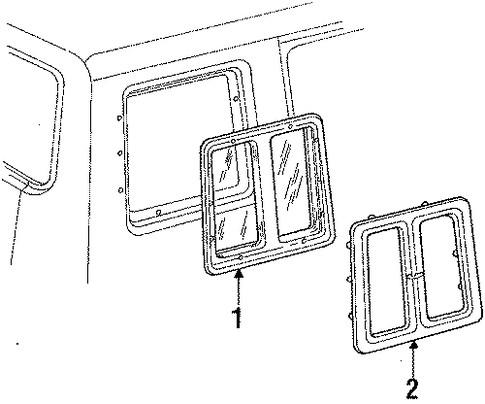 F-250 SIDE GLASS