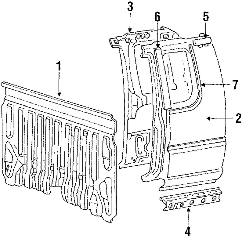 Mighty Max REAR BODY PANEL