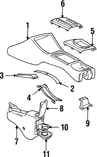 Golf FRONT CONSOLE