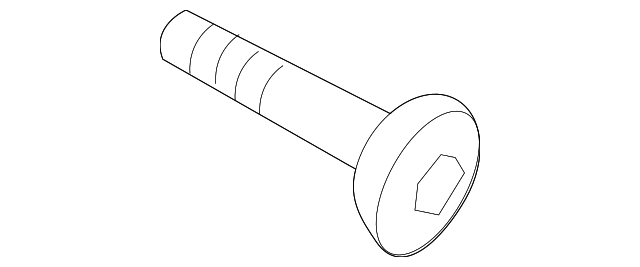 -384966-S437M Деталь BUCKLE END BOLT, RIGHT
