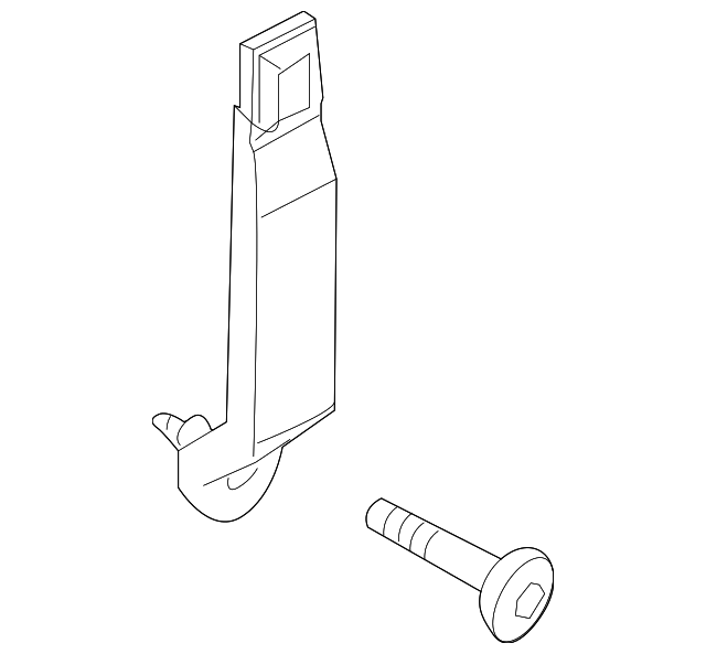8C2Z-1660044-CB Деталь BUCKLE END, LEFT