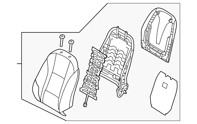 88300-A5040-SGC SEAT BACK ASSY