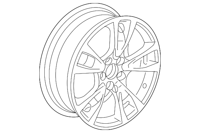42700-TK5-A52 Деталь DISK, ALUMINUM WHEEL (19X8J) (TPMS) (ENK