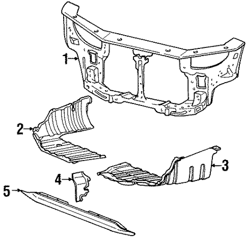 Tiburon RADIATOR SUPPORT