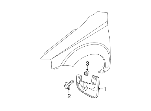 Aveo EXTERIOR TRIM - FENDER