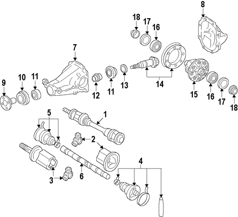M35h AXLE SHAFTS & JOINTS