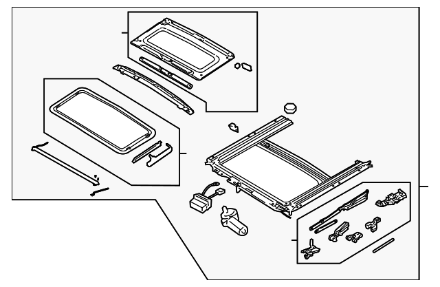 7871085Z12 Деталь SUNROOF ASSY