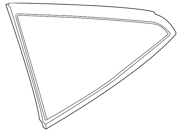 83301-CA000 Деталь QUARTER GLASS, LEFT