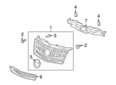 Escalade GRILLE & COMPONENTS