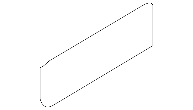 8J8-845-545 Деталь QTR GLASS SPACER, RIGHT