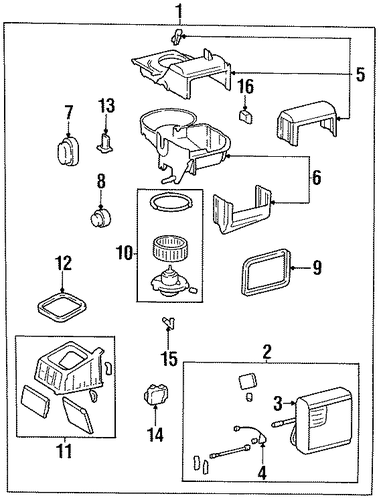Sephia EVAPORATOR COMPONENTS 2