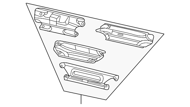 53013603AA Деталь HEAT SHIELD, LEFT