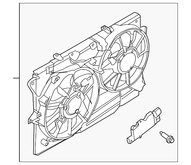 BA8Z-8C607-E Деталь FAN ASSY