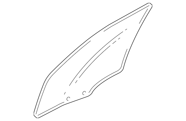 21998129 Деталь DOOR GLASS, RIGHT