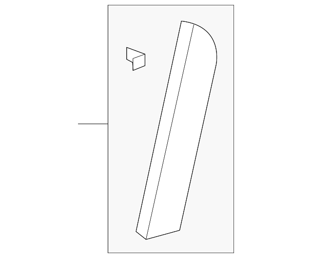 25887106 Деталь UPPER MOLDING, LEFT