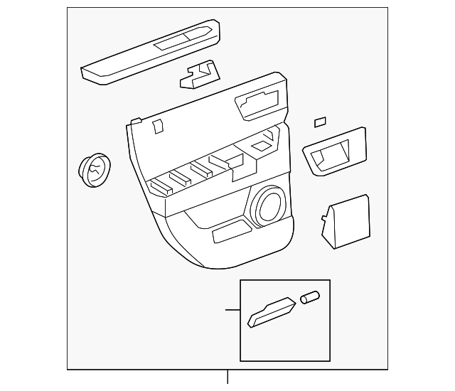 20823465 Деталь DOOR TRIM PANEL, LEFT