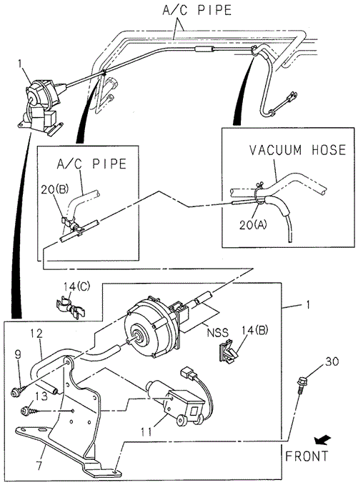 CHASSIS/AUTO CRUISE ACTUATOR (2) for 1997 Honda PASSPORT #1