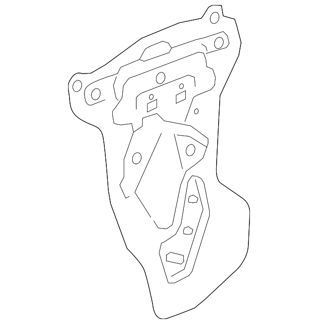 22780539 Деталь WATER DEFLECTOR, LEFT