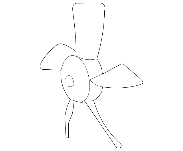 16361-28081 Деталь FAN BLADE, RIGHT
