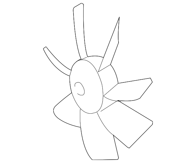 16361-22051 Деталь FAN BLADE, LEFT