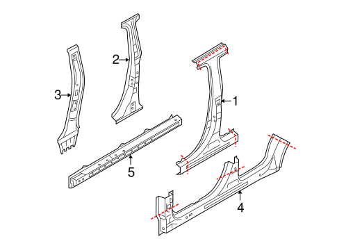 Outlander Sport CENTER PILLAR & ROCKER