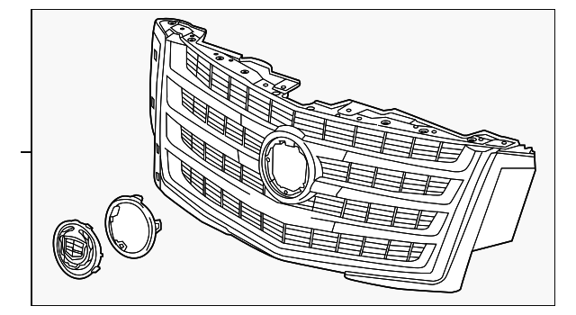 22996063 Деталь UPPER GRILLE