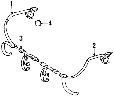 Paseo REAR SEAT BELTS
