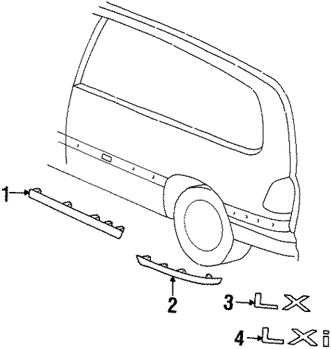 Town & Country EXTERIOR TRIM - SIDE PANEL