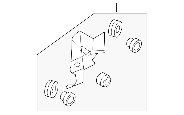 16564-EV10A Деталь RESONATOR BRACKET, RIGHT