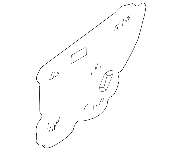 82860-8J00A Деталь WATER SHIELD, RIGHT