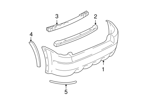 Escape BUMPER & COMPONENTS - REAR