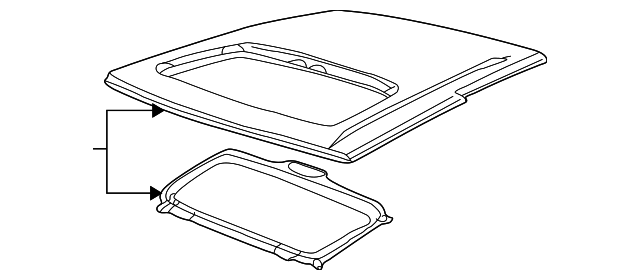 73100-8Z532 Деталь ROOF PANEL