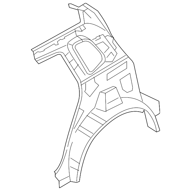 71601-1F010 Деталь INNER QTR PANEL, LEFT