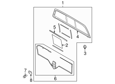 F-150 GLASS & HARDWARE - BACK