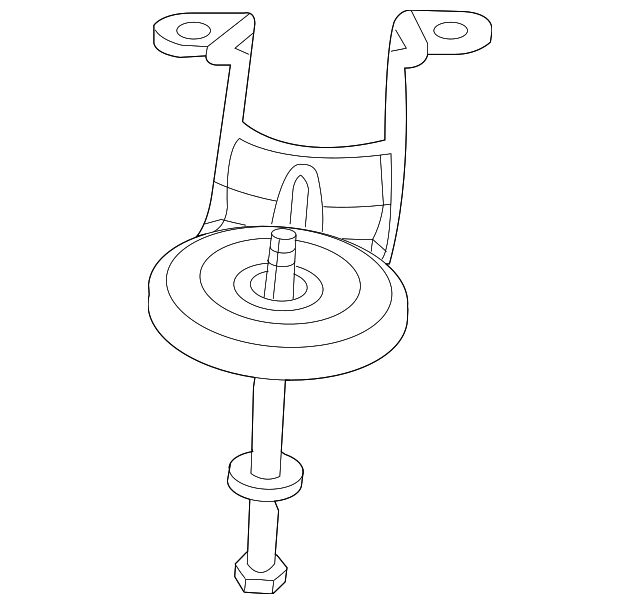 7B0-499-308-C Деталь SUSP CROSSMEMBER MOUNT BRACKET, RIGHT