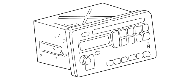 86120-02350 Деталь AM/FM CD