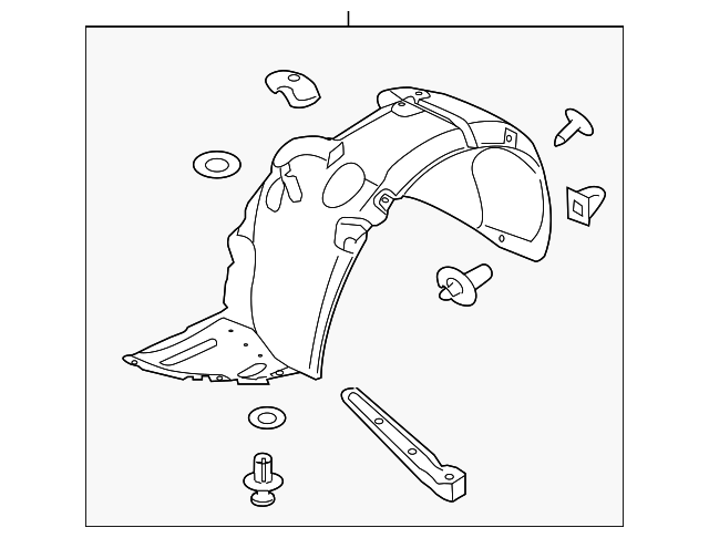 86811-3M200 FENDER LINER, LEFT